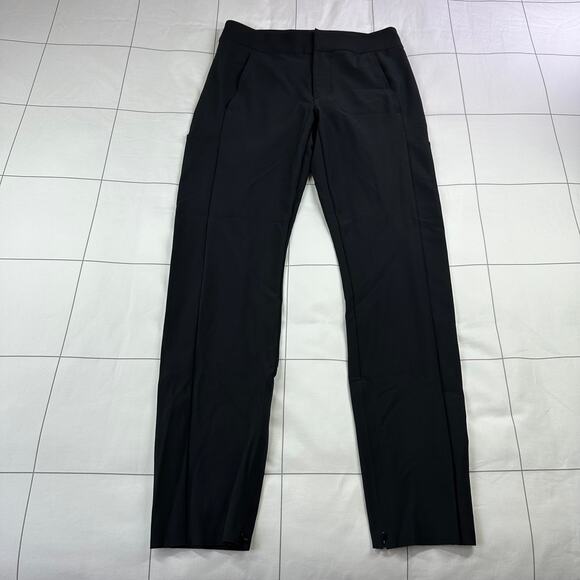 Athleta Pants Women 4 Black Stellar Trouser Modern Casual Active Sleek Commute - Picture 2 of 13
